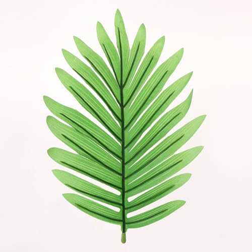 Image of TIED RIBBONS Artificial Palm Green Plants with 12 Leaf Simulated Bonsai Potted Plant Room Decor Office Home Floor Home Outdoors Party Ornament (65 Inch, Vase not Included)