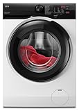 AEG Waschmaschine 9 kg, Serie 6000 ProSense: Mengenautomatik für automatische Anpassung von Waschdauer & Energieverbrauch, Startzeitvorwahl, Nachlegefunktion, Vollwasserschutz, 1400 U/min, L6R6AMZ49FL