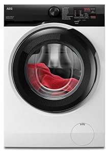 AEG Waschmaschine 8 kg, Serie 6000 ProSense: Mengenautomatik für automatische Anpassung von Waschdauer & Energieverbrauch, Startzeitvorwahl, Nachlegefunktion, Vollwasserschutz, 1400 U/min, L6R6AMZ48FL