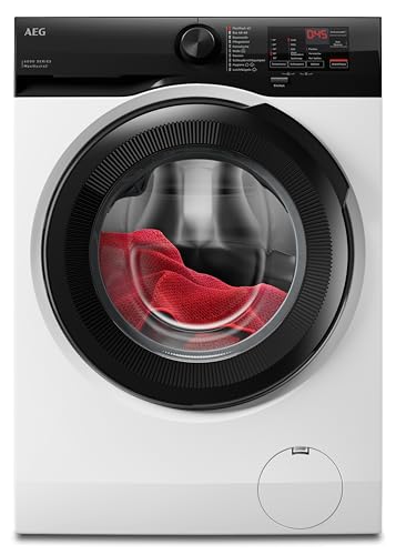 AEG Waschmaschine 8 kg, Serie 6000 ProSense: Mengenautomatik für automatische Anpassung von Waschdauer & Energieverbrauch, Startzeitvorwahl, Nachlegefunktion, Vollwasserschutz, 1400 U/min, L6R6AMZ48FL AEG Waschmaschine 8 kg, Serie 6000 ProSense: Mengenautomatik für automatische Anpassung von Waschdauer & Energieverbrauch, Startzeitvorwahl, Nachlegefunktion, Vollwasserschutz, 1400 U/min, L6R6AMZ48FL