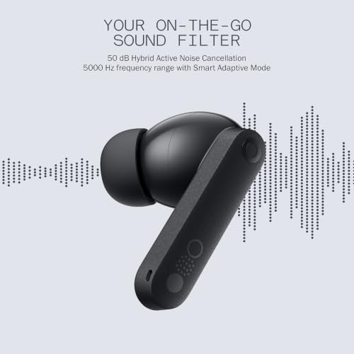 Image of CMF BY NOTHING Buds Pro 2 with 50 dB ANC| Hi-Res + LDAC| Smart Dial| Spatial Audio|Dual Drivers Bluetooth Headset (Light Grey, in the Ear)