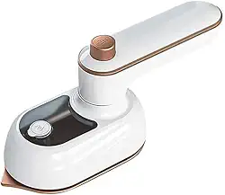 QIMOSHOP Mini Ferro de Passar Roupas Elétrico Portátil, Bivolt 110v e 220v, para Viagem e Uso Doméstico, Branco