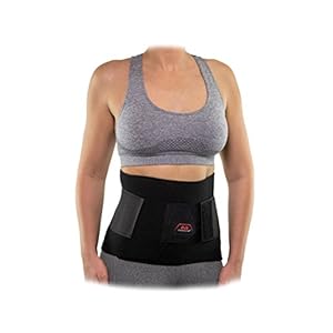 McDavid Waist / Belly Trimmer Belt for Women and Men. Extra Support. Love Handles Fat Burning Sauna Waist Trainer – Promotes Healthy Sweat, Weight Loss, Lower Back Posture