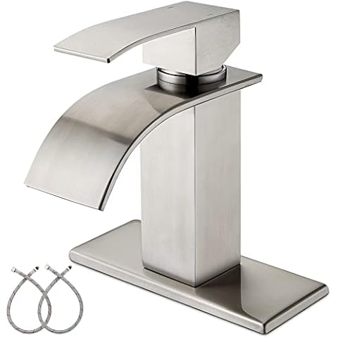 TIORIY Brushed Nickel Waterfall Faucet Cover