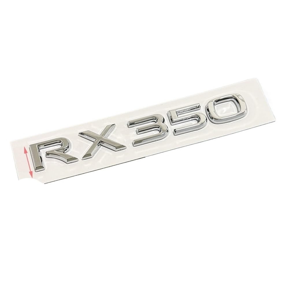 YTQMoreBNZ YYDStes Chrome Glossy Black ABS RX200t RX270 RX300 RX350 RX450h RX450hL HYBRID EmblemCompatible With LEXUS Car Trunk Trunk Rear Logo Sticker