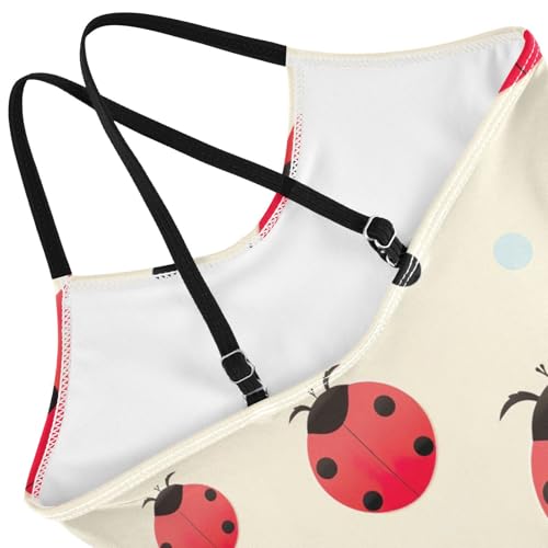 Ladybug Cute Girls One Piece Swimsuit Beach Swimwear 208521864