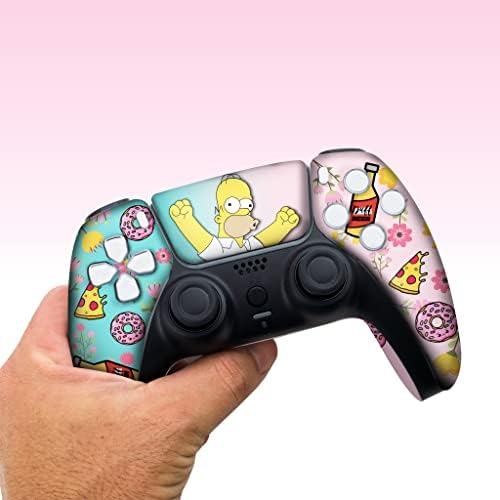 Simpsson Custom PS-5 Controller Wireless compatible with Play-Station 5 Console by BCB Controllers | Proudly Customized in USA with Permanent HYDRO-DIP Printing (NOT JUST A SKIN) - 4