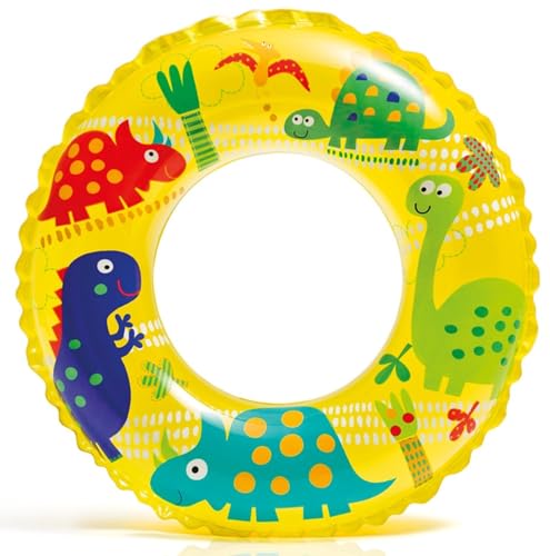 Image of K D Ages 3 to 8 Years Swimming Printed Safety Pool Ring Tube for Kids Boys and Girls Floating Beach Float Raft Water Swim 6-10 Year Adults, Toddlers, Accessories (Multi- Random Design) (Pack of 1)