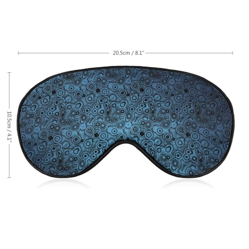 アイマスク 睡眠アイマスク 円形 青い テクスチャ 目隠し 軽量 柔らかい 持ち運びやすい 通気性 調整可能 遮光 安眠 圧迫感なし 洗濯可能 おしゃれ かわいい 旅行 出張用 昼寝 仮眠 飛行機 快眠 男女兼用