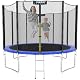 KINETIC SPORTS Trampolin Outdoor Salto Ø 183/244/305/366/400/430/490 cm – Kindertrampolin Gartentrampolin Set mit Leiter, Netz, Randpolster, USA Sprungtuch, bis zu 160kg
