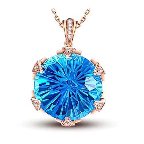 Collier femme pierres précieuses or rose 18 carats | Cadeau de luxe idéal
