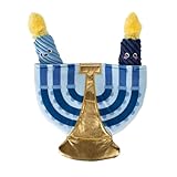 Fringe Studio Plush Dog Toy Burrow Set, A Lit Hanukkah, Hide & Seek Interactive Puzzle Toy, Pet Shop Collection (289241)