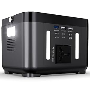 DBPOWER Portable Power Station, Peak 350W Backup Lithium Battery 250Wh 110V Pure Sine Wave AC Outlet Solar Generator…