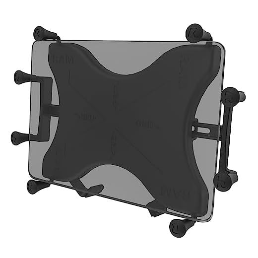RAM Mount RAM X-Grip Bil - Hållare (Surfplatta/UMPC, Bil, Passiv hållare, Svart, Amazon Kindle Fire HD 8.9 Apple iPad Air Apple iPad Air 2 Apple iPad 4 (med blixt..., 6,3 tum)