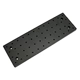 Placa óptica plana de aluminio panal de panal experimental de aislamiento de vibración plataforma Workbench M6 agujeros de montaje roscados (100X300X12MM)