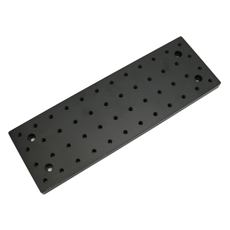Optische Platte, flache Aluminium-Waben-Steckplatine, experimentelle Vibrationsisolation, Plattform, Werkbank, M6, Gewindebohrungen (100 x 300 x 12 mm)