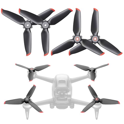 DERAY | Propeller für DJI FPV Drohne, FPV Combo für FOV Racing Drohne, Fly more set | Quick Release Propeller | 4 Stück / 2 Paar