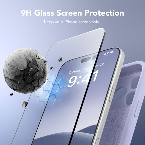 Image of Magnetic for iPhone 17 Pro Max Case, Compatible with MagSafe, [Full Camera Protection][Screen Protector] Silicone Shockproof Protective Phone Case for iPhone 17 Pro Max 6.9 inch, Lilac