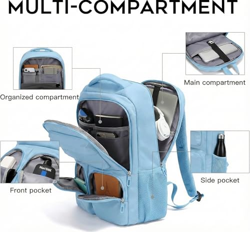 Image of 26Litre School Bag Water-Resistant Laptop& Travel Backpack - Unisex Large 19 Inches Multipurpose Travel Backpack for Boys & Girls, Men & Women