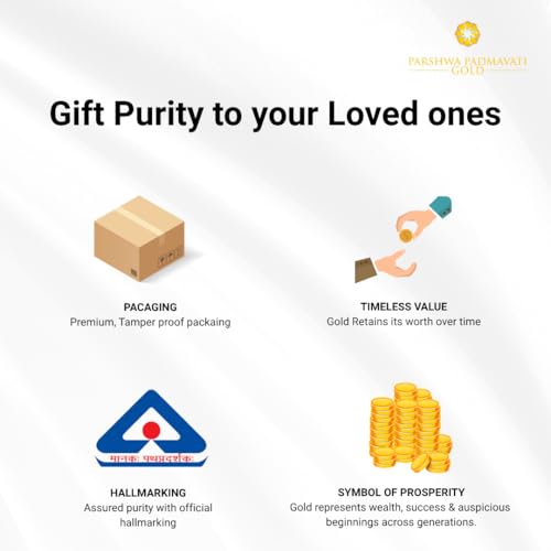 Image of PPG 24k Gold Coin (999) Purity | Kalpavriksha Tree Design Round Shape Gold Bullion | Yellow Precious 24 Karat Gold Coin (50 MG)