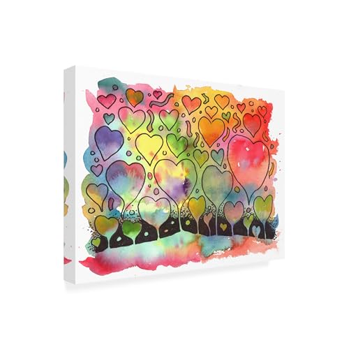 Wrapped Canvas Wall Art - Howie Green 'Heart Garden 6'