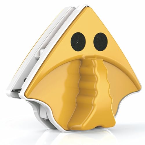 Bogoro Limpia Cristales Magnético, Limpiacristales Magnético, Cepillo de Limpieza del limpiaparabrisas, Lateral Doble magnético Ventana Limpiador, Doble Cristal Limpiacristales, para Ventanas de 3 8mm