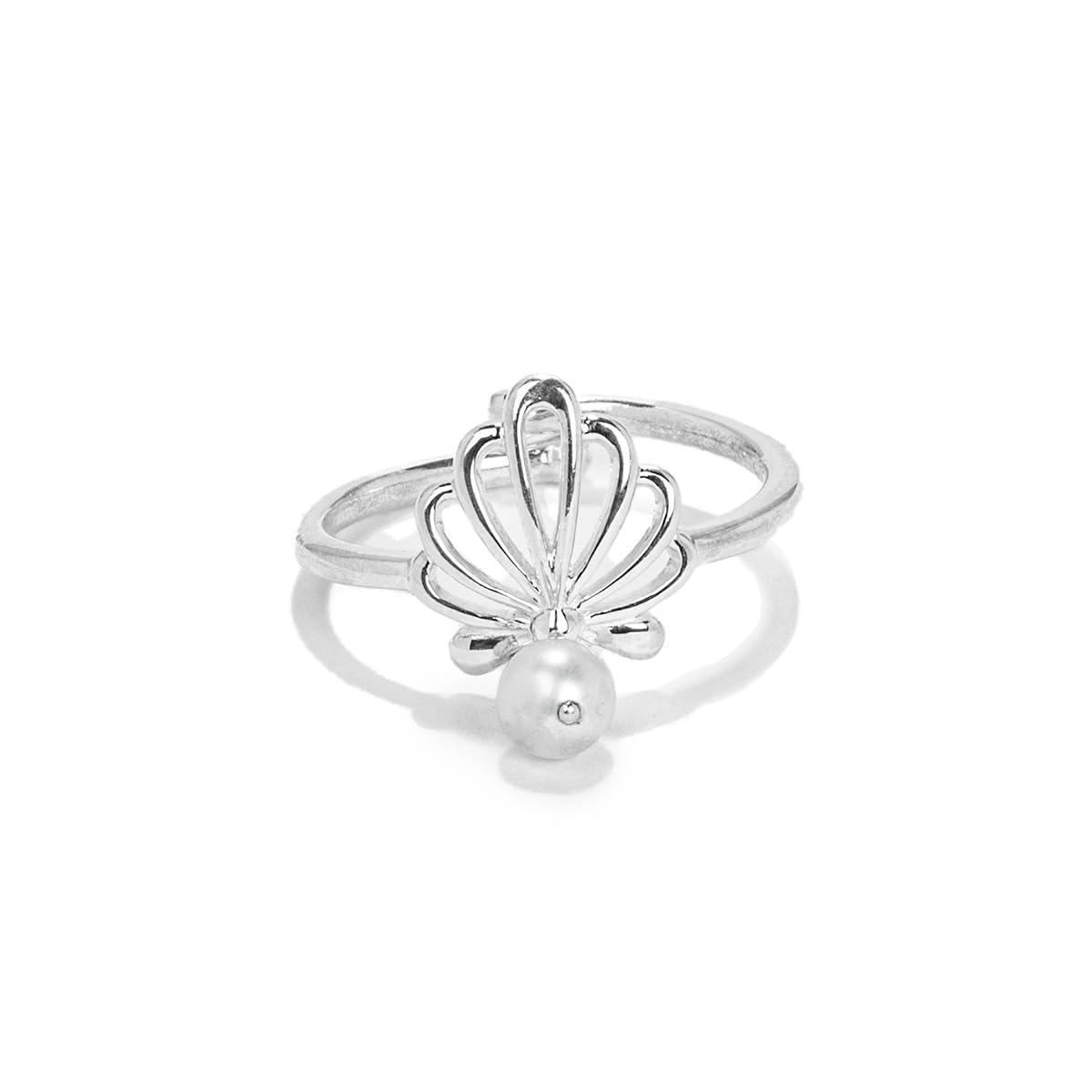 by CaratLane Shells On The Shore Ring in 925 Silver for Women-image-7