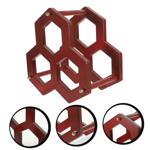 Soporte para botellas de vino estilo europeo de madera miniatura 7