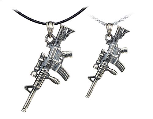 Collier M416 argent : le cadeau de Noël et anniversaire parfait pour couple