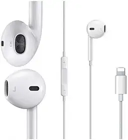 Fone de Ouvido com Fio iphone com Microfone e Controle de Volume Som Estéreo Design Ergonômico Compatível com iPhone e iPad