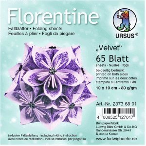 Ludwig Bähr Faltblätter Florentine Velvet 10x10cm