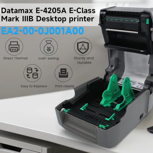 Image of GETPARTS EA2-00-0J001A00 Datamax E-Class E-4205A Mark III Advanced Label Printer Model 4 IPS Ethernet USB2.0 &Serial Interface+Parallel, No Ribbon Required