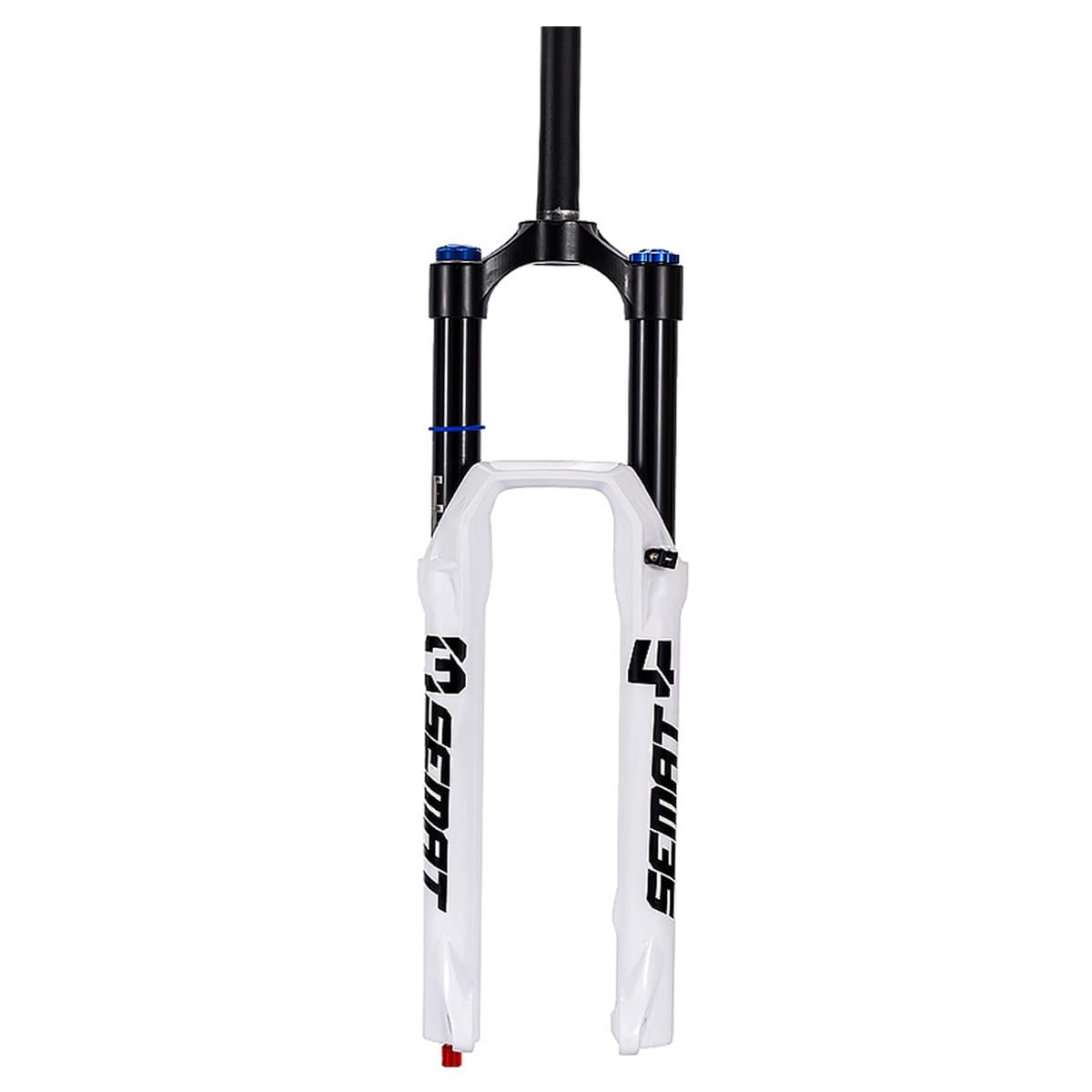 HWEVDHJ Mountain Bike Air Suspension Fork 26/27.5/29 Inch Disc Brake MTB Forks 160mm Travel Straight/Tapered Tube Bike Front Fork 28.6mm QR 9mm Manual Lockout(White-Straight,27.5")