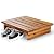 Holana 3.5in Height Wooden Step Stool for Adults (Fully Assembled) - 500 Lbs One Step Stools for High Bed Riser - Small Stepping Stool for Elderly, Seniors, Kid/Bathroom, Bed, Kitchen (Acacia Wood)