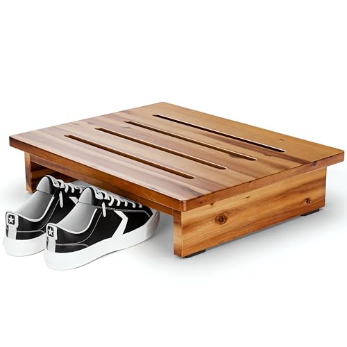 Holana 3.5in Height Wooden Step Stool for Adults (Fully Assembled) - 200...