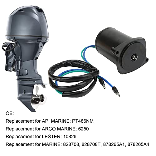 Motor de Acabamento de Inclinação Externo Liga de Aço Premium 12V Reversível para 135HP 150HP 175HP