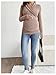 SweatyRocks Women's Maternity Shirts Wrap V Neck Long Sleeve Ruched Breastfeeding Nursing Top Dusty Pink Medium