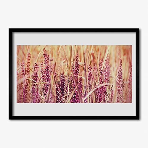 Cadre photo pour mur vide : affiche encadrée 70x50 cm nature de blé Tulup