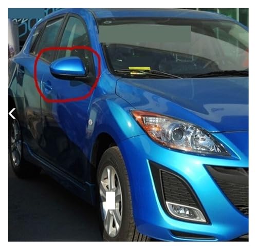 Rétroviseur Mazda 3 2009-2012 coque peinte argent premium R - 7