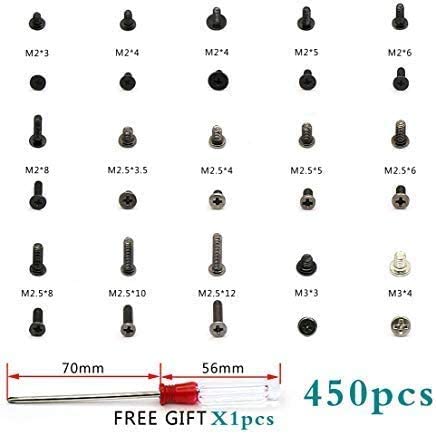 450Pcs Laptop Notebook Computer Screw Replacement Kit Set With Screwdriver For Ibm Hp Dell Lenovo Samsung Sony Toshiba Gateway Acer Asus #TOP1