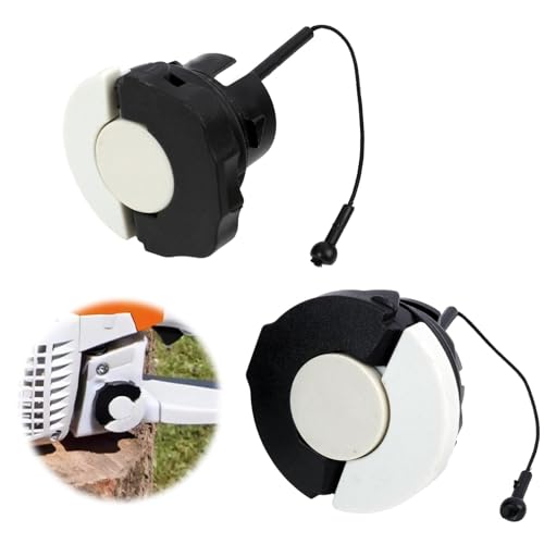Bouchon de Carburant et Bouchon d'Huile pour Tronçonneuse, 1 Grand et 1 Petit (2 Tailles), Compatible avec Plusieurs Modèles ，une compatibilité étendue...