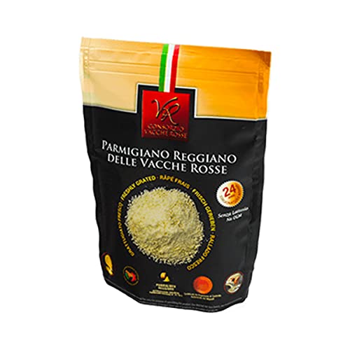 Consorzio Vacche Rosse - Parmigiano Reggiano DOP Vaches Rouges Râpé - 24Mois - Sachet de 500 g Cover