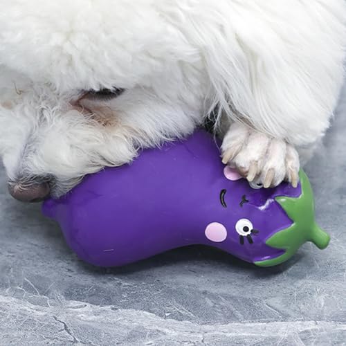 Welpen Zahnen Spielzeug, Welpen Kauspielzeug zum Zahnen - Karotte Hund Beißspielzeug, Kauspielzeug für Lauch Hund Latex Gemüse Niedlich Wiederverwendbar für Aggressive Kauer