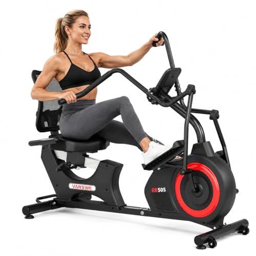 VANSWE Recumbent Elliptical Cross Trainer with Bluetooth