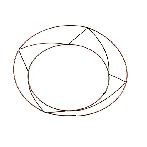 floral supplies Raised wire wreath round rings holly mossing Christmas frame - (20 Pack, 16 Inch) โ image 1