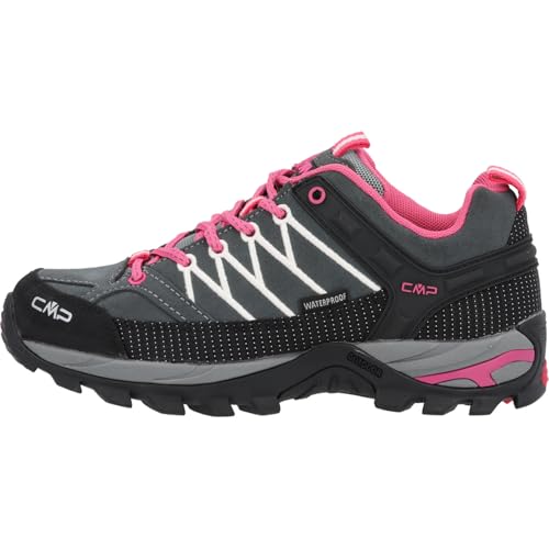 CMP Damen Rigel Low Wmn Schoenen Wp Trekking Wanderhalbschuhe, Grau Grey Fuxia Ice 103q, 39 EU