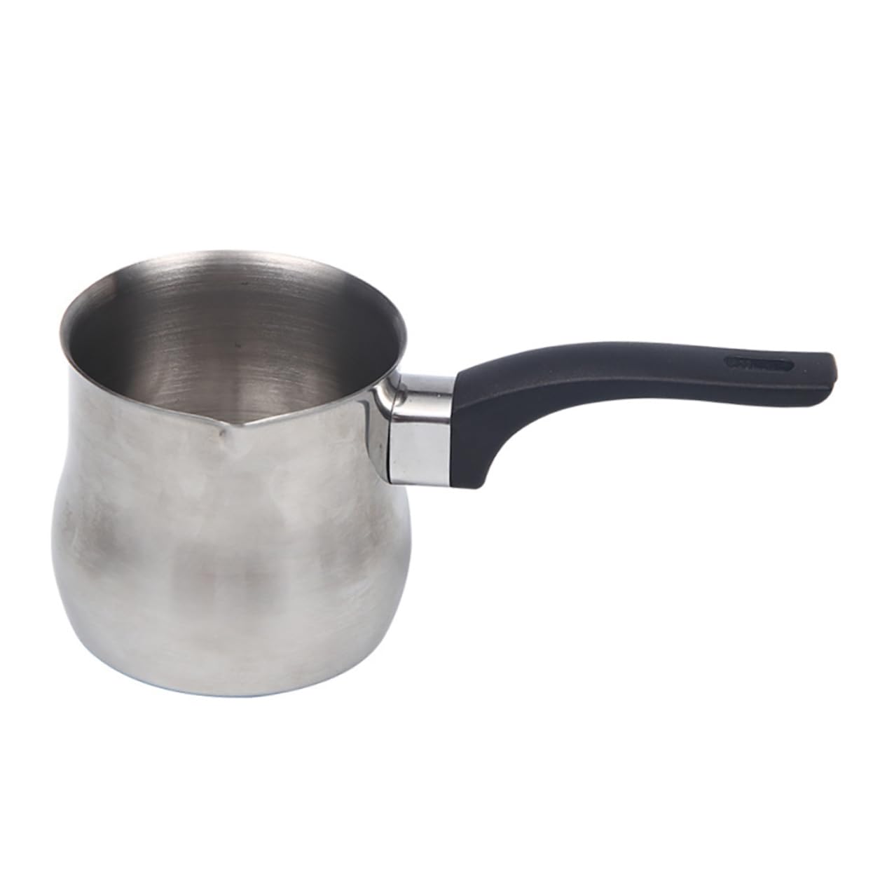 BEBEMOKO Stainless Steel Frothing Pitcher for Latte Art Non-stick Foaming Pot for Home and Cafe Use for Yogurt and Juice Preparation