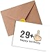 Sugeru Geburtstagskarte zum 30,Lustige Geburtstagskarten mit Umschlag | Nachhaltige Karte Glückwunschkarte für Frau,Mann | 29+1 Finger-Grußkarte | Personalisierte Geburtstag | Birthday Geschenke (30) Geburtstagskarte günstig Kaufen-Sugeru Geburtstagskarte zum 30,Lustige Geburtstagskarten mit Umschlag | Nachhaltige Karte Glückwunschkarte für Frau,Mann | 29+1 Finger-Grußkarte | Personalisierte Geburtstag | Birthday Geschenke (30)