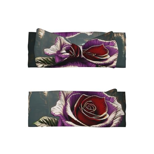 Mysterious Water Giant Rose Baby Headbands Soft Nylon Hairbands with Stretchy Bows Girls Hair Accessories for Newborn Infant Toddler Kids2