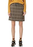 Elastischer Bund/Saum s.Oliver Damen 14.909.78.6557 Rock, Gelb (Curry Check 15N3), (Herstellergröße:38)